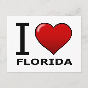 CARTÃO POSTAL EU AMO A FLORIDA