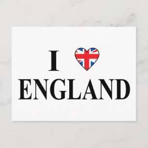 Cartão Postal Eu amo a Inglaterra