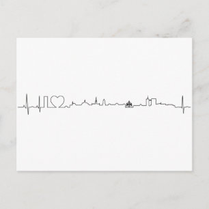 Cartão Postal Eu amo a lembrança de Bruxelas (estilo do ecg)