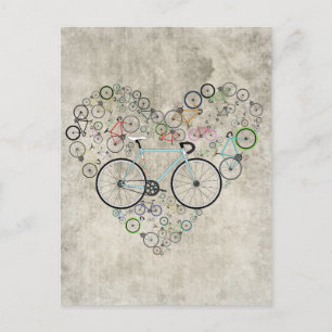 Cartão Postal Eu Amo A Minha Bicicleta