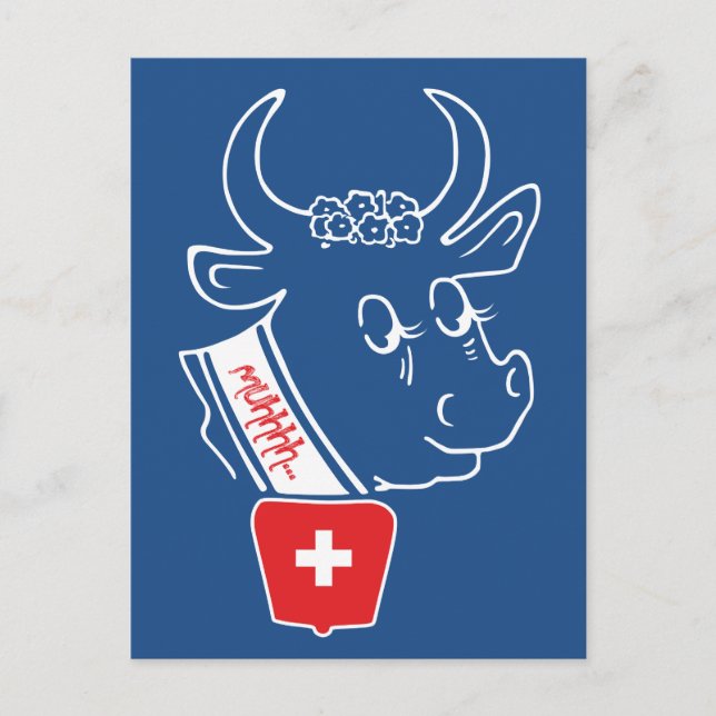 Cartão Postal Eu amo a Suiça Postkarte (Frente)