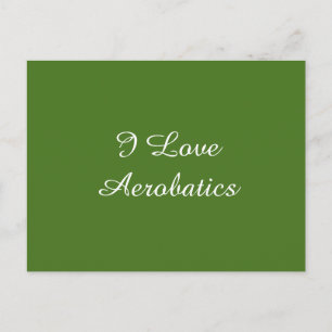 Cartão Postal Eu Amo Aerobática