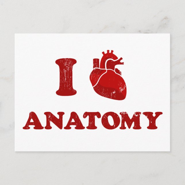 Cartão Postal eu amo anatomia2 (Frente)