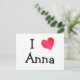 Cartão Postal Eu Amo Anna (Em pé/Frente)