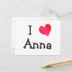 Cartão Postal Eu Amo Anna (Frente/Verso In Situ)