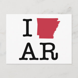 Cartão Postal Eu amo Arkansas