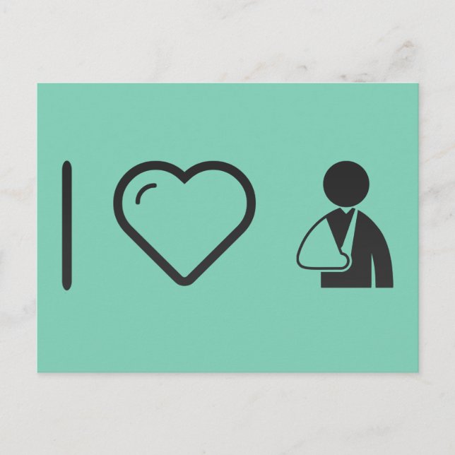 Cartão Postal Eu Amo Armas Quebradas (Frente)