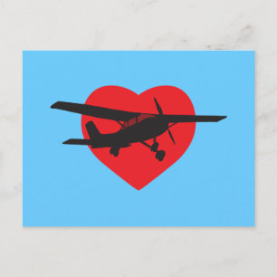 Cartão Postal Eu amo aviões