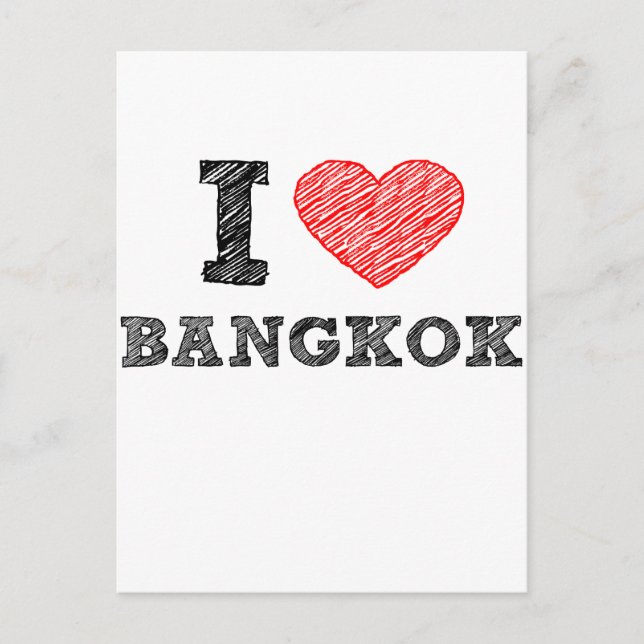 Cartão Postal Eu Amo Bangkok (Frente)