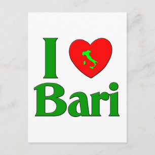 Cartão Postal Eu Amo Bari Itália