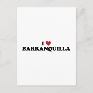 Cartão Postal Eu amo Barranquilla Colombia