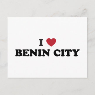 Cartão Postal Eu Amo Benin City Nigéria