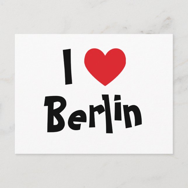 Cartão Postal Eu Amo Berlim (Frente)