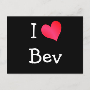 Cartão Postal Eu Amo Bev