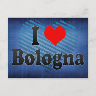 Cartão Postal Eu Amo Bolonha, Itália