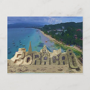 Cartão Postal Eu amo Boracay