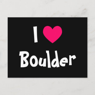 Cartão Postal Eu Amo Boulder