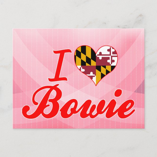 Cartão Postal Eu Amo Bowie, Maryland (Frente)
