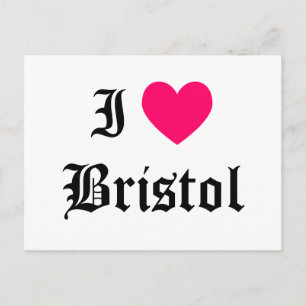 Cartão Postal Eu Amo Bristol