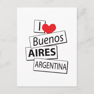 Cartão Postal Eu Amo Buenos Aires