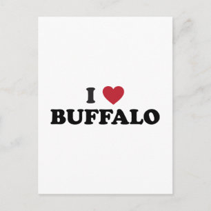 Cartão Postal Eu Amo Buffalo