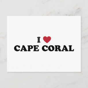 Cartão Postal Eu Amo Cape Coral Flórida