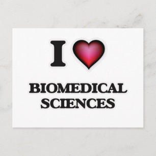 Cartão Postal Eu Amo Ciências Biomédicas