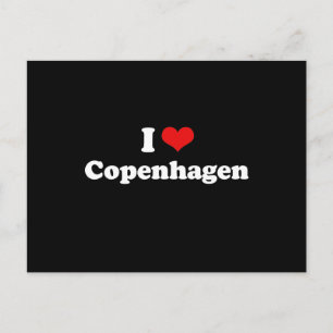 CARTÃO POSTAL EU AMO COPENHAGEN