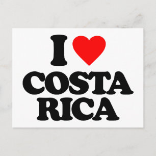 CARTÃO POSTAL EU AMO COSTA RICA