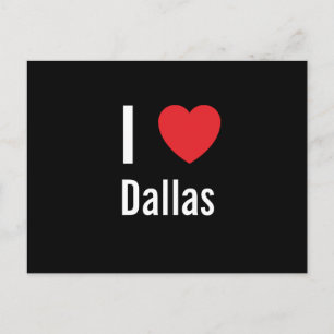 Cartão Postal Eu amo Dallas
