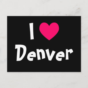 Cartão Postal Eu Amo Denver