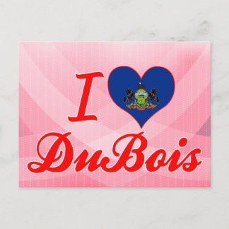 Cartão Postal Eu Amo DuBois, Pensilvânia
