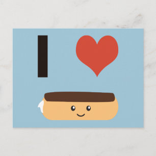 Cartão Postal Eu amo Eclairs