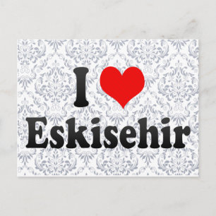 Cartão Postal Eu Amo Eskisehir, Turquia