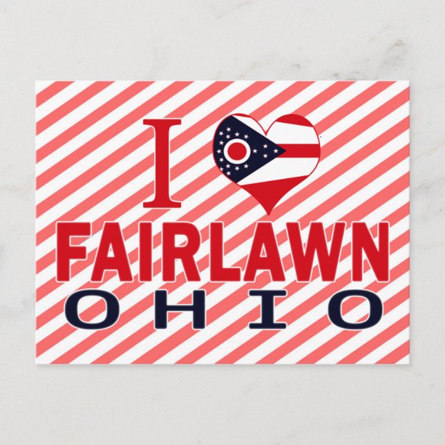 Cartão Postal Eu amo Fairlawn, Ohio (Frente)