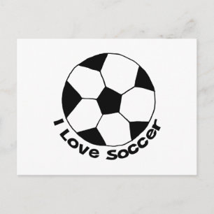 Cartão Postal Eu Amo Futebol