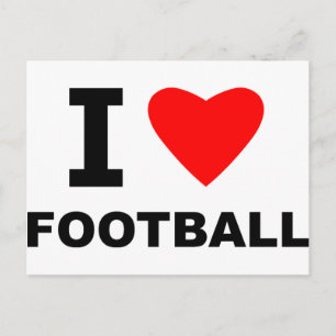 Cartão Postal Eu Amo Futebol