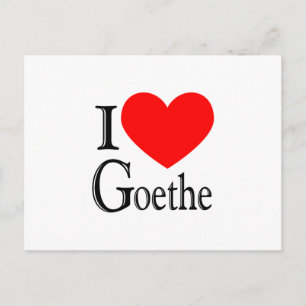 Cartão Postal Eu Amo Goethe