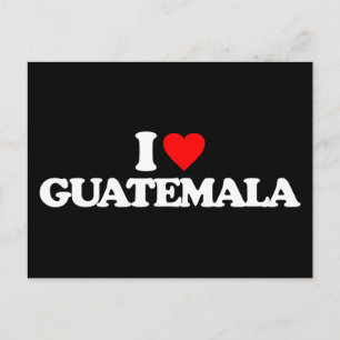 CARTÃO POSTAL EU AMO GUATEMALA
