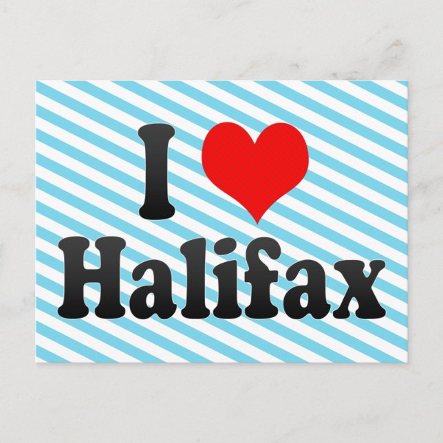 Cartão Postal Eu Amo Halifax, Canadá. Eu adoro Halifax, Canadá (Frente)