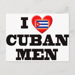 Cartão Postal Eu Amo Homens Cubanos
