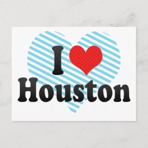 Cartão Postal Eu Amo Houston