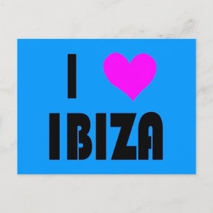 Cartão postal Eu Amo Ibiza