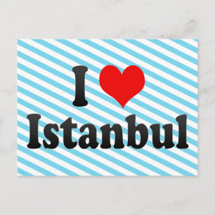 Cartão Postal Eu Amo Istambul, Turquia