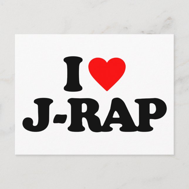 CARTÃO POSTAL EU AMO J-RAP (Frente)
