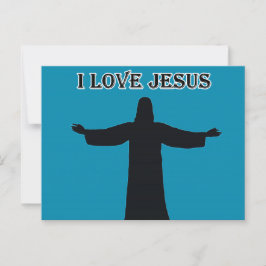 Cartão postal eu amo jesus
