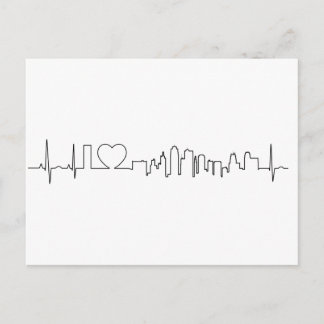 Cartão Postal Eu amo Kansas City num estilo ecg extraordinário