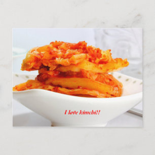 Cartão Postal Eu amo kimchi