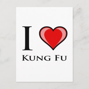 Cartão Postal Eu Amo Kung Fu