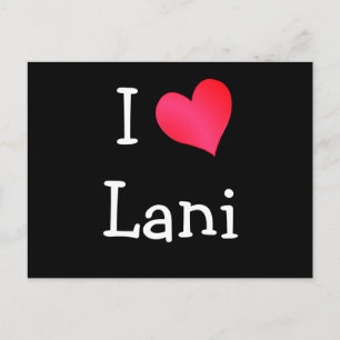 Cartão Postal Eu amo Lani